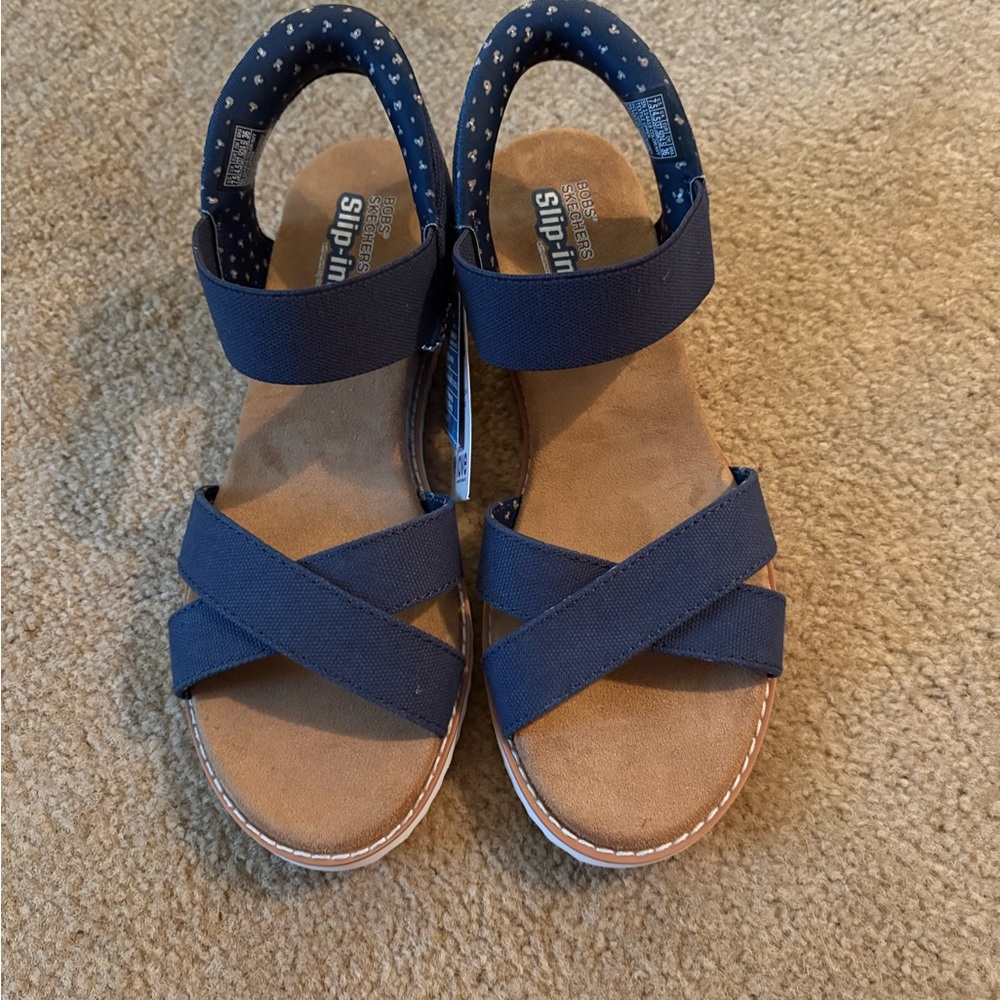 Skechers BOBS Slip-Ins Navy Sandals
